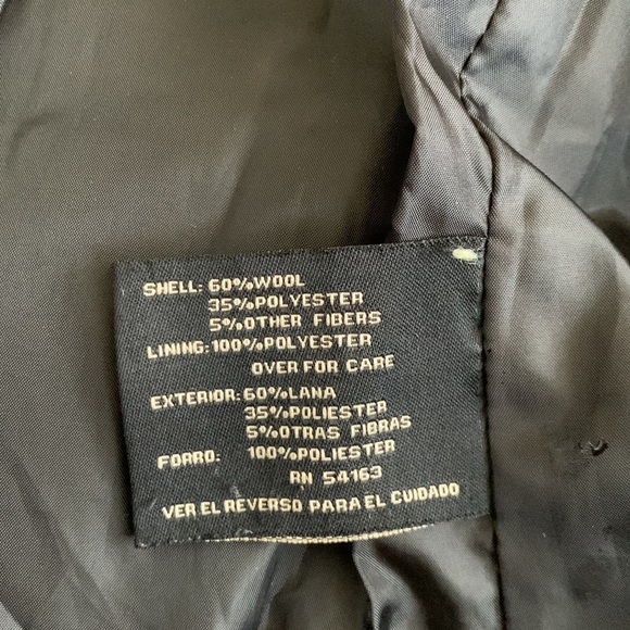 Cole haan wool blend gray coat size medium outerwear - Picture 10 of 11